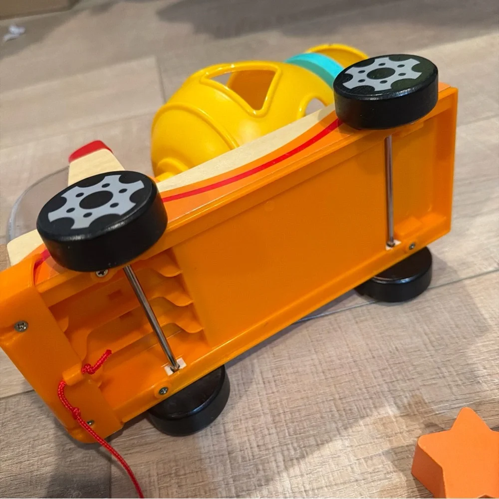 Yellow Shape-Sorting Cement Concrete Mixer Truck Toy by TOP BRIGHT
